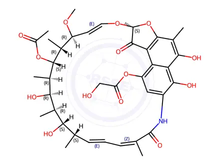 Chemical structure of Rifamycin Impurity 17 (Rifamycin L)