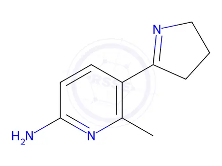 Chemical structure of 5-(3,4-Dihydro-2H-pyrrol-5-yl)-6-methylpyridin-2-amine