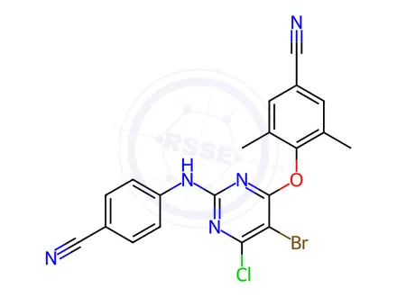 Chemical structure of Etravirine Impurity 5