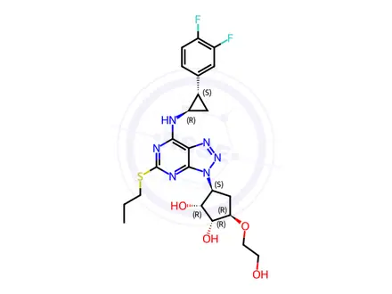 Chemical structure of Ticagrelor Impurity 336