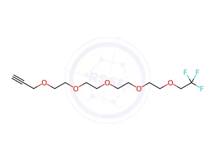 Chemical structure of 1,1,1-Trifluoro-3,6,9,12,15-pentaoxaoctadec-17-yne