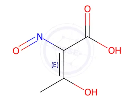 Chemical structure of Crotonic acid, 3-hydroxy-2-nitroso-(8CI)