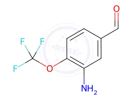 Chemical structure of Benzaldehyde, 3-amino-4-(trifluoromethoxy)-