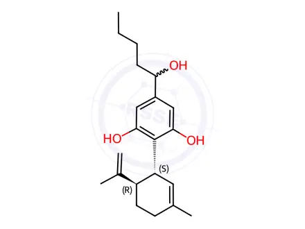 Chemical structure of 1''-Hydroxycannabidiol
