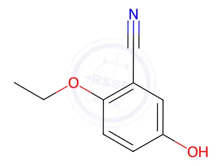 Chemical structure of Benzonitrile, 2-ethoxy-5-hydroxy-(9CI)