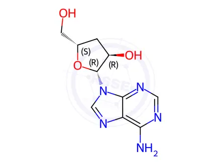 Chemical structure of Cordycepin