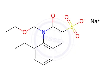 Chemical structure of Acetochlor ESA Sodium Salt