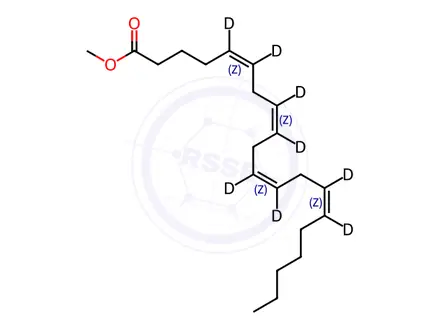 Chemical structure of Arachidonic Acid methyl ester-d8