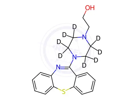 Chemical structure of Quetiapine Hydroxy Impurity-d8