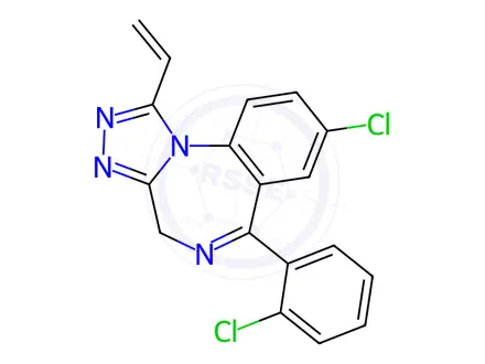 Chemical structure of Triazolam Related substance B