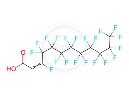 Chemical structure of 2H-Perfluoro-2-dodecenoic acid (10:2)