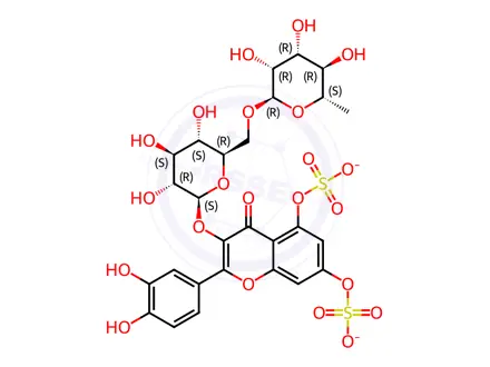 Chemical structure of Rutin Sulfate
