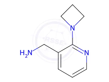 Chemical structure of (2-(Azetidin-1-yl)pyridin-3-yl)methanamine dihydrochloride