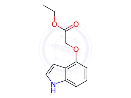 Chemical structure of Acetic acid, 2-(1h-indol-4-yloxy)-, ethyl ester