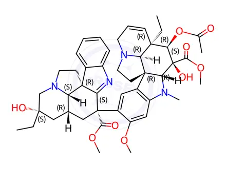 Chemical structure of Cyclovinblastine