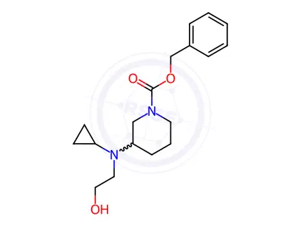 Chemical structure of Benzyl 3-(cyclopropyl(2-hydroxyethyl)amino)piperidine-1-carboxylate
