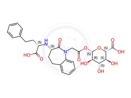Chemical structure of Benazeprilat Acyl-β-D-Glucuronides