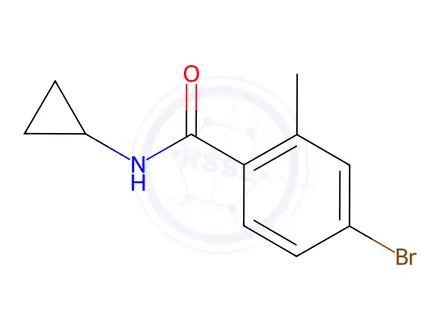 Chemical structure of 4-Bromo-N-cyclopropyl-2-methylbenzamide