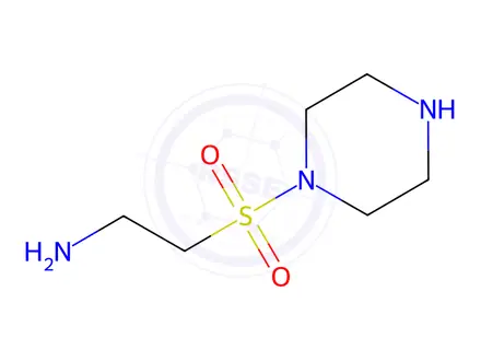 Chemical structure of 2-(Piperazine-1-sulfonyl)ethan-1-amine Dihydrochloride