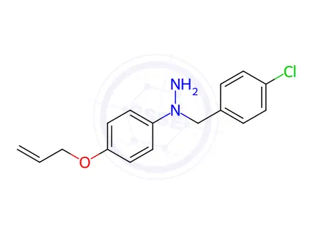 Chemical structure of Hydrazine, 1-[(4-chlorophenyl)methyl]-1-[4-(2-propen-1-yloxy)phenyl]-