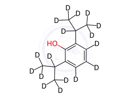 Chemical structure of Propofol-D17