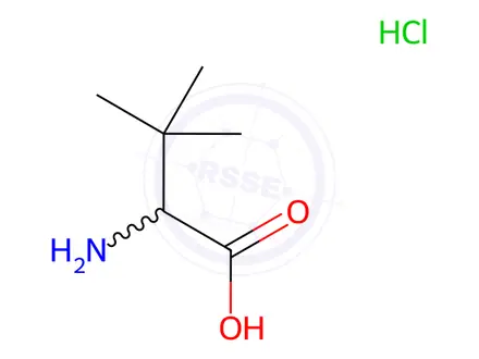 Chemical structure of dl-3-Methylvaline, HCl