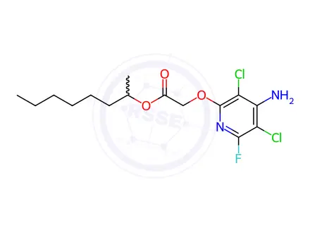 Chemical structure of Fluroxypyr-1-methylheptylester