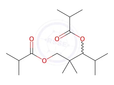 Chemical structure of 2,2,4-Trimethyl-1,3-pentanediol diisobutyrate