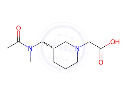 Chemical structure of 2-(3-((N-Methylacetamido)methyl)piperidin-1-yl)acetic acid