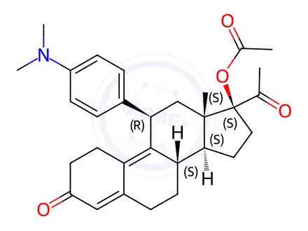 Chemical structure of Ulipristal Impurity 5