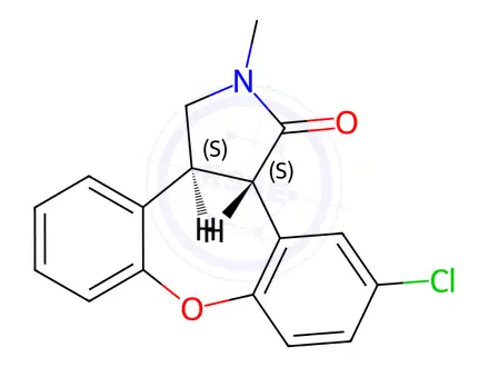 Chemical structure of Asenapine Maleate Impurity 1