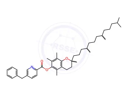 Chemical structure of Vitamin E Nicotinicate Impurity 66