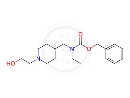 Chemical structure of Benzyl ethyl((1-(2-hydroxyethyl)piperidin-4-yl)methyl)carbamate