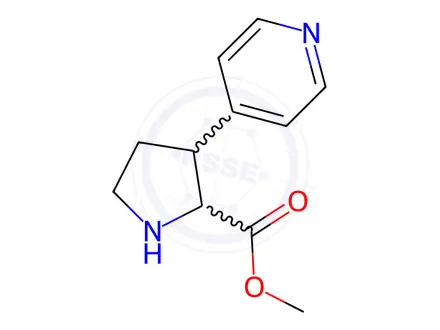 Chemical structure of Proline, 3-(4-pyridinyl)-, methyl ester