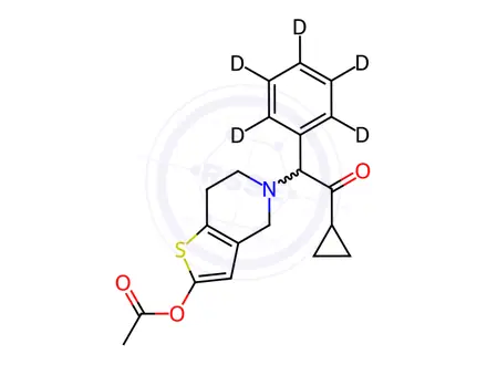 Chemical structure of Prasugrel Impurity 2 Hydrochloride-d5(Prasugrel EP Impurity A Hydrochloride-d5)