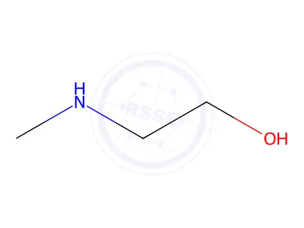 Chemical structure of 2-(methylamino)ethanol