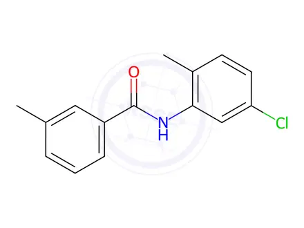 Chemical structure of N-(5-chloro-2-methylphenyl)-3-methylbenzamide