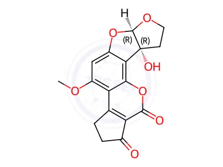 Chemical structure of Aflatoxin M2