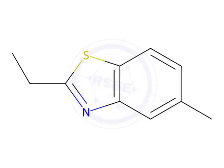 Chemical structure of Benzothiazole, 2-ethyl-5-methyl-(9CI)