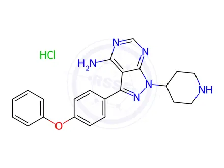 Chemical structure of N-Piperidine ibrutinib hydrochloride