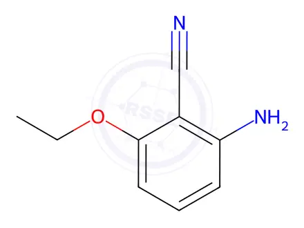 Chemical structure of Benzonitrile, 2-amino-6-ethoxy-