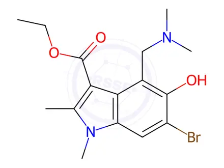 Chemical structure of Abidol Impurity 36