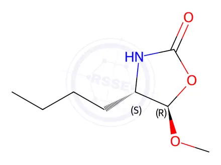 Chemical structure of (4S,5R)-4-Butyl-5-methoxyoxazolidin-2-one