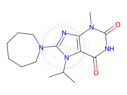 Chemical structure of 8-(azepan-1-yl)-7-isopropyl-3-methyl-3,7-dihydro-1H-purine-2,6-dione