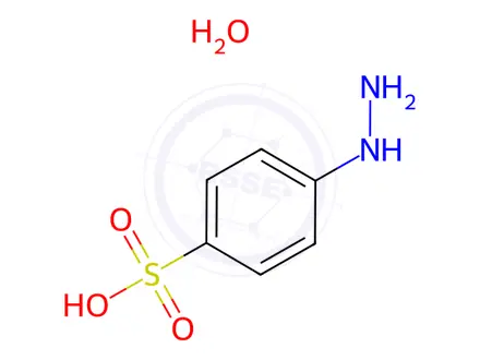 Chemical structure of 4-Hydrazinylbenzenesulfonic acid hydrate