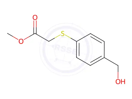 Chemical structure of Methyl 2-((4-(hydroxymethyl)phenyl)thio)acetate
