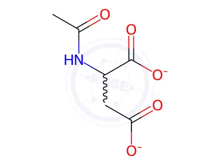 Chemical structure of Dipotassium N-acetyl-DL-aspartate