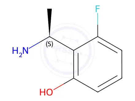 Chemical structure of 2-[(1S)-1-aminoethyl]-3-fluorophenol