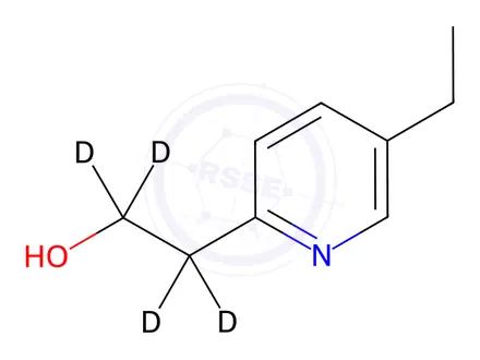 Chemical structure of 5-Ethyl-2-pyridine Ethanol-d4