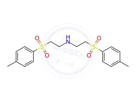 Chemical structure of N,N-BIS(P-TOLYLSULFONYLMETHYL)ETHYLAMINE, 96